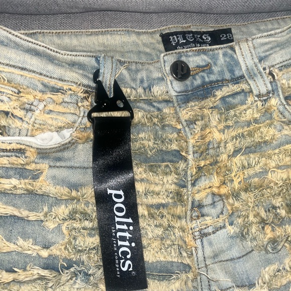 POLITICS JEANS ( THRASHED YELLOW) - Picture 4 of 5